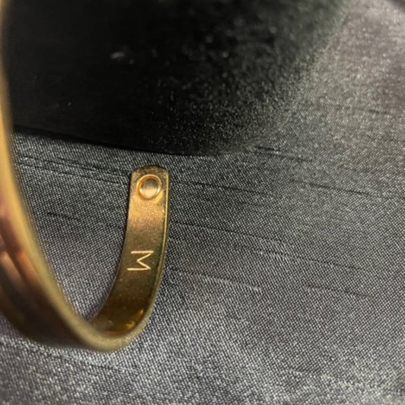 Gold/Silver bangle bracelet, 24Kplated - Picture 2 of 5